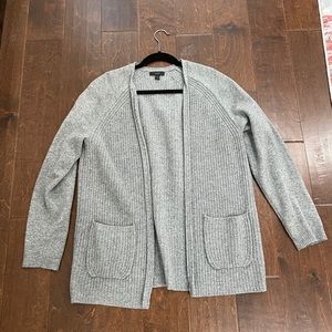 JCrew grey cardigan
